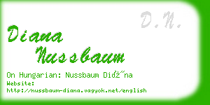 diana nussbaum business card